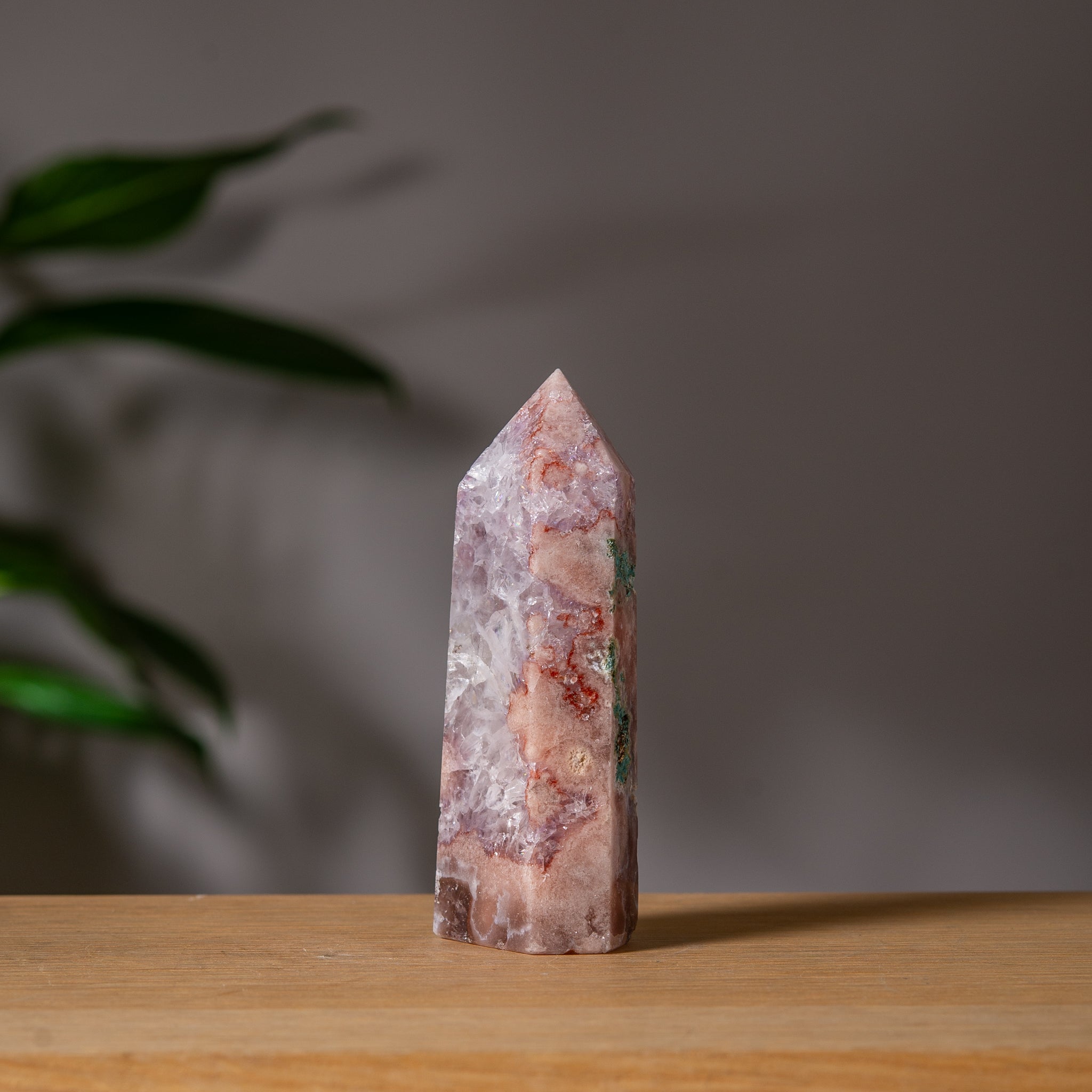 Peach Pink Amethyst Tower