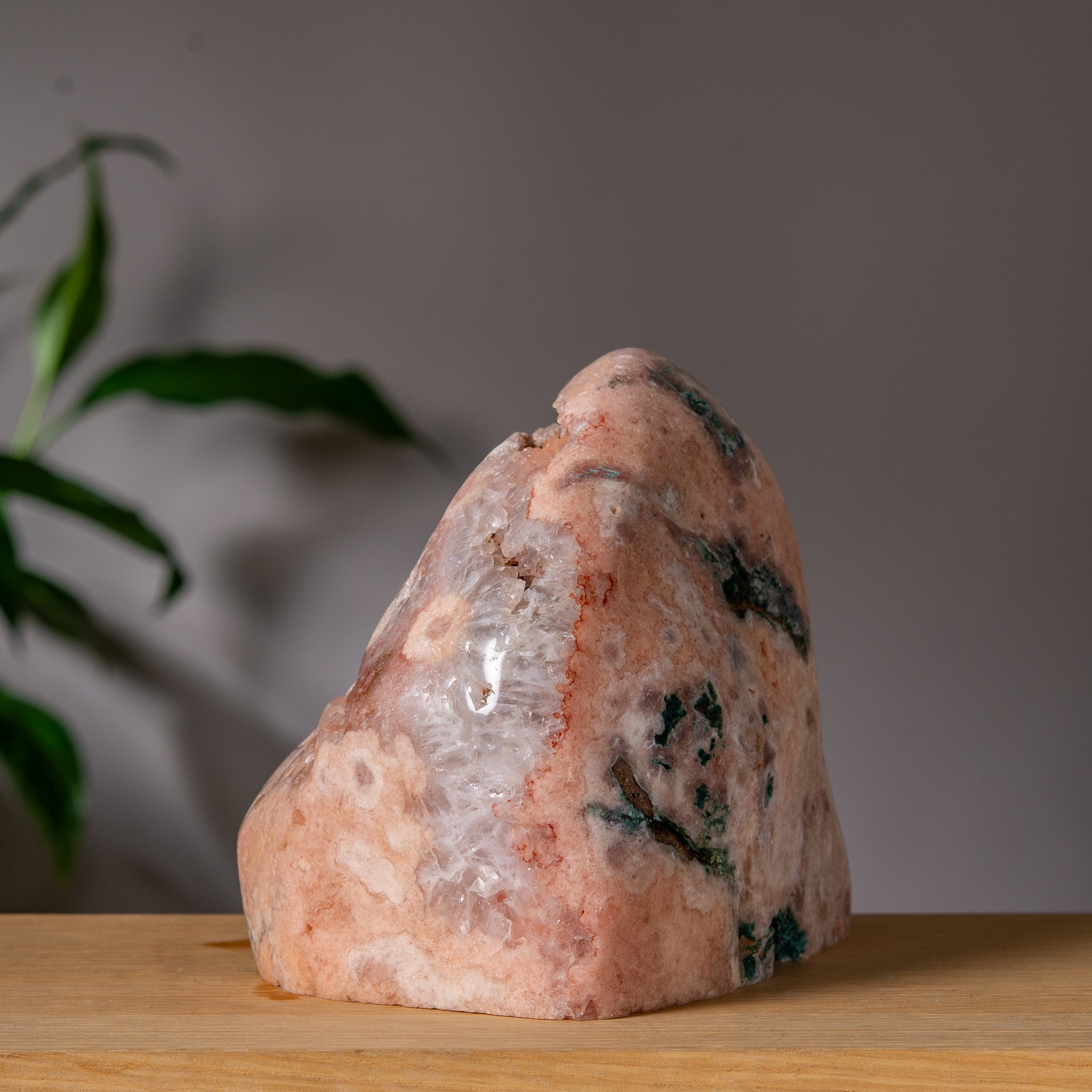 Large Pink Amethyst Druzy Freeform Tower