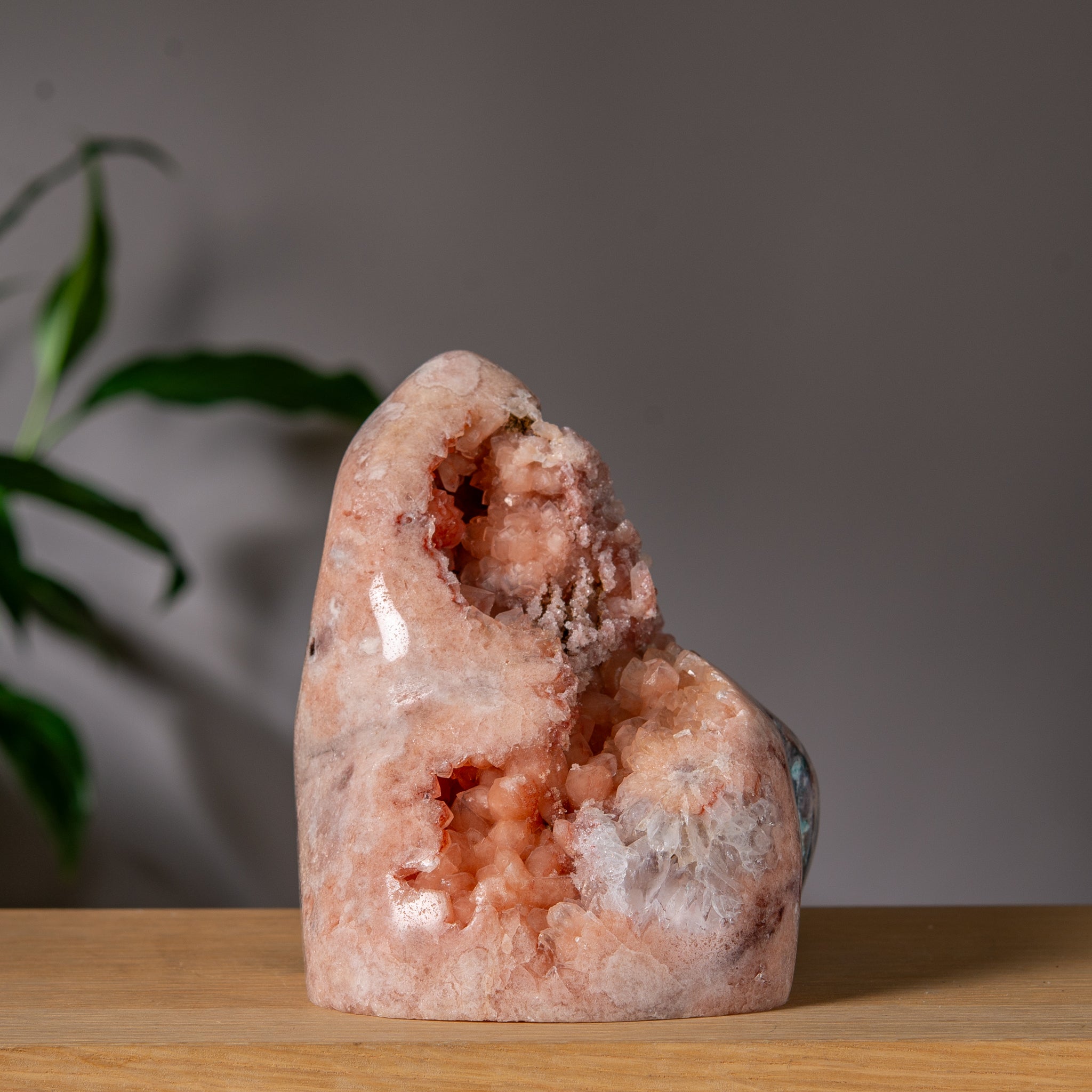 Large Pink Amethyst Druzy Freeform Tower