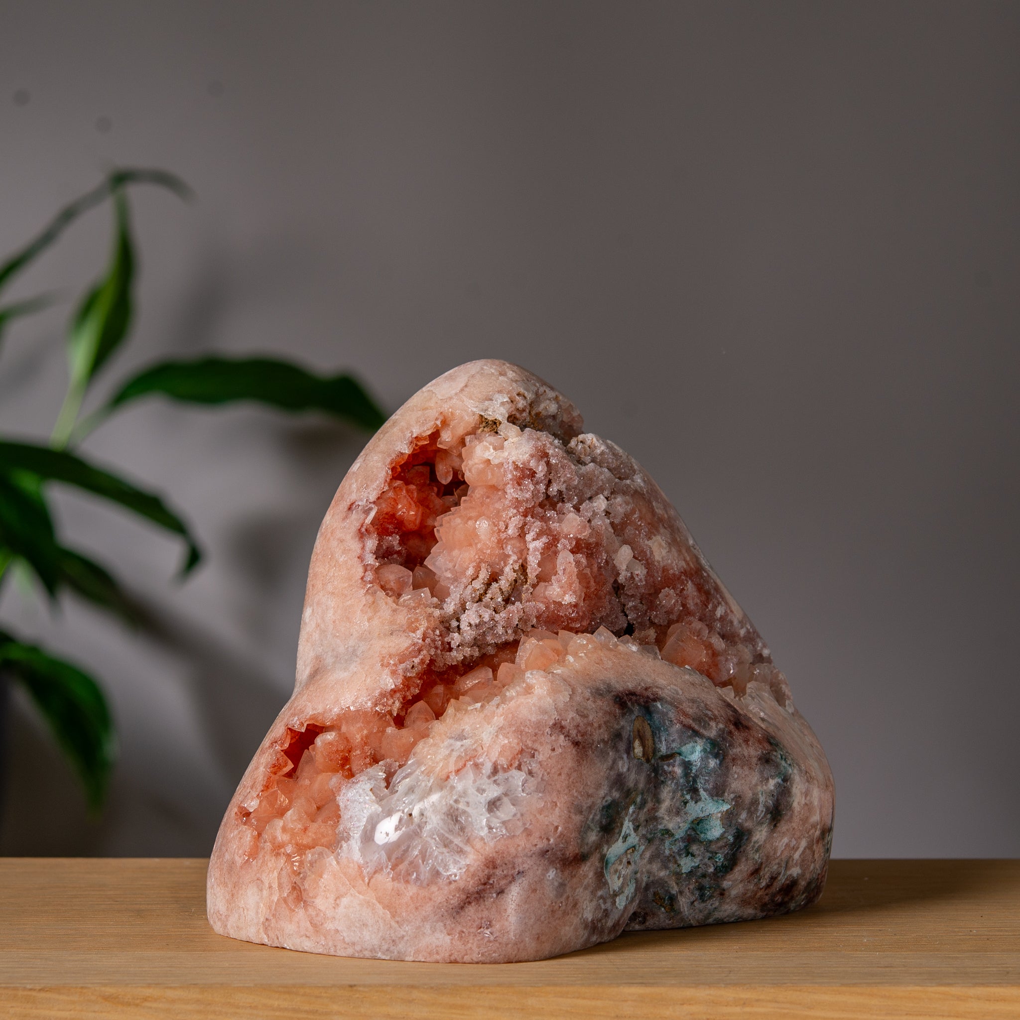 Large Pink Amethyst Druzy Freeform Tower