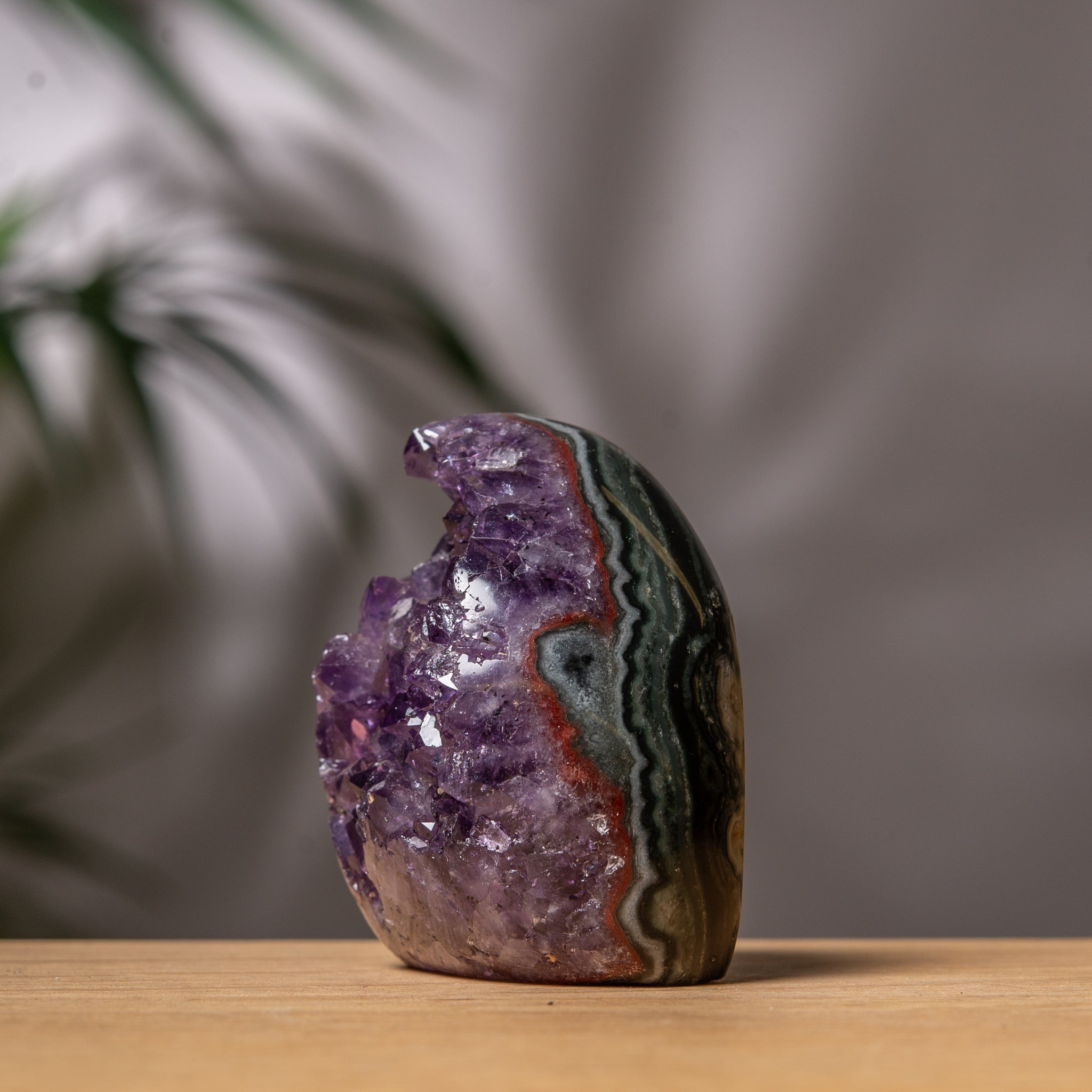 Purple Amethyst Druzy Geode Cutbase